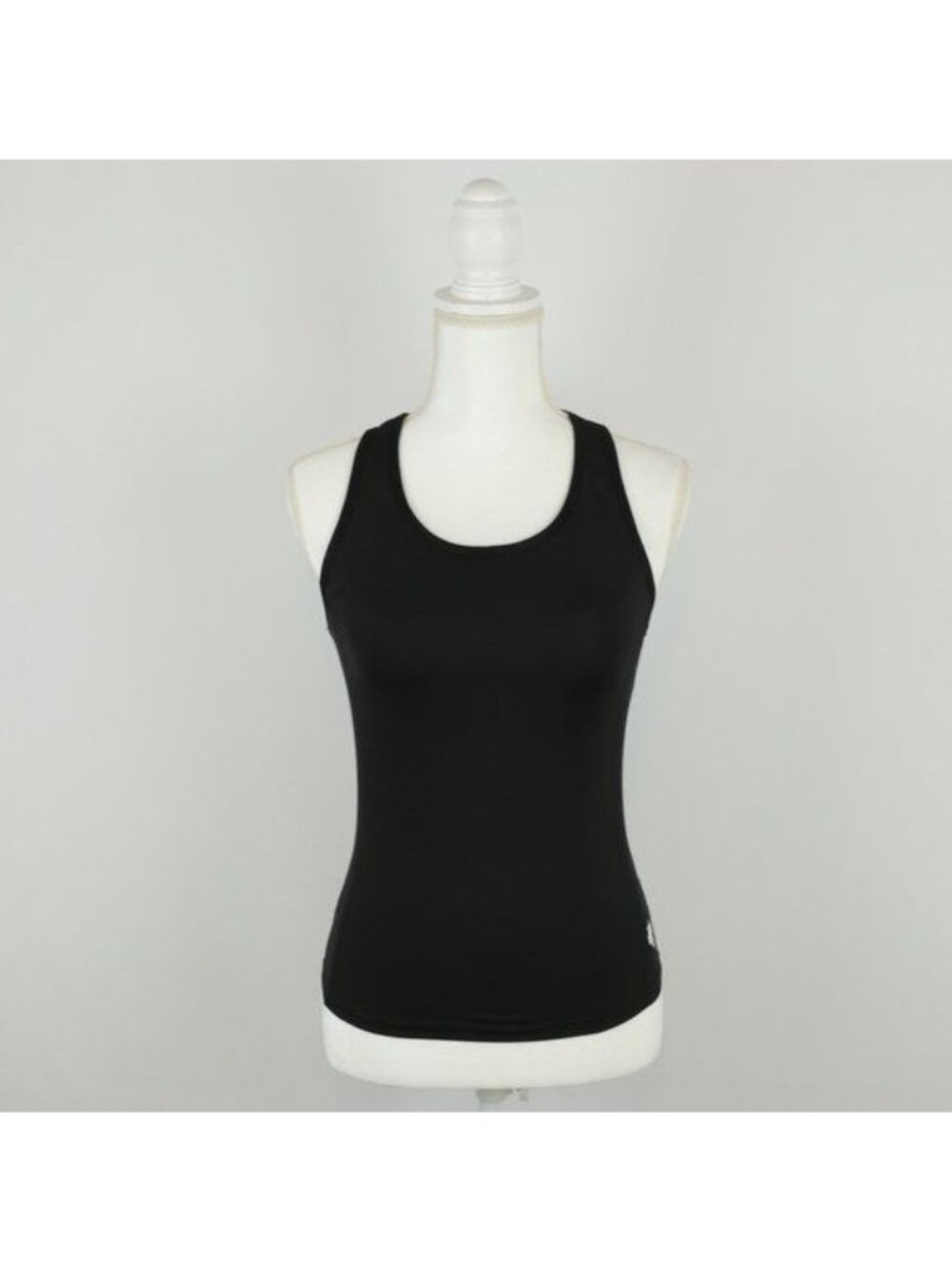 Descente Women's Small Black Scoop Neck Activewear Support Tank-Over-Bra Top